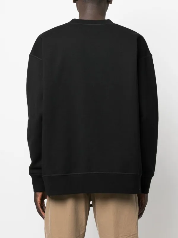 DSQUARED2 logo-print Cotton Sweatshirt | Black | FARFETCH BN