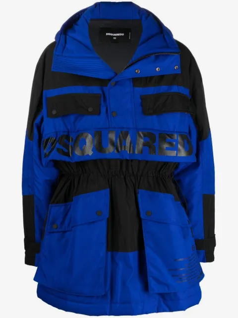 DSQUARED2 parka con logo estampado