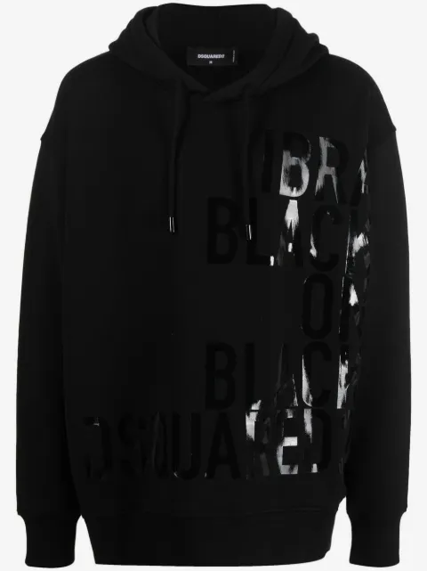 DSQUARED2 tonal slogan-print hoodie