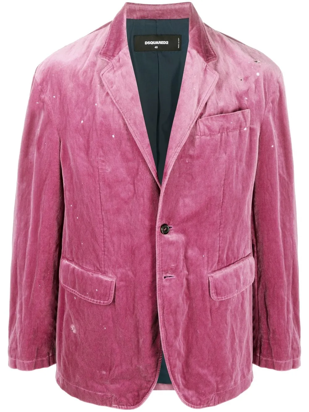 

Dsquared2 blazer de terciopelo con botones - Rosado