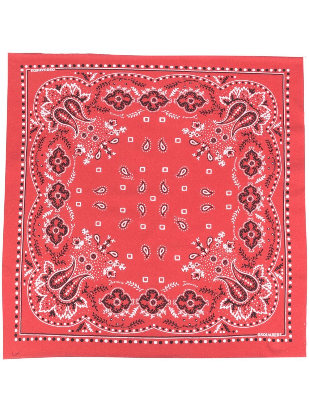 DSQUARED2 bandana-print cotton scarf