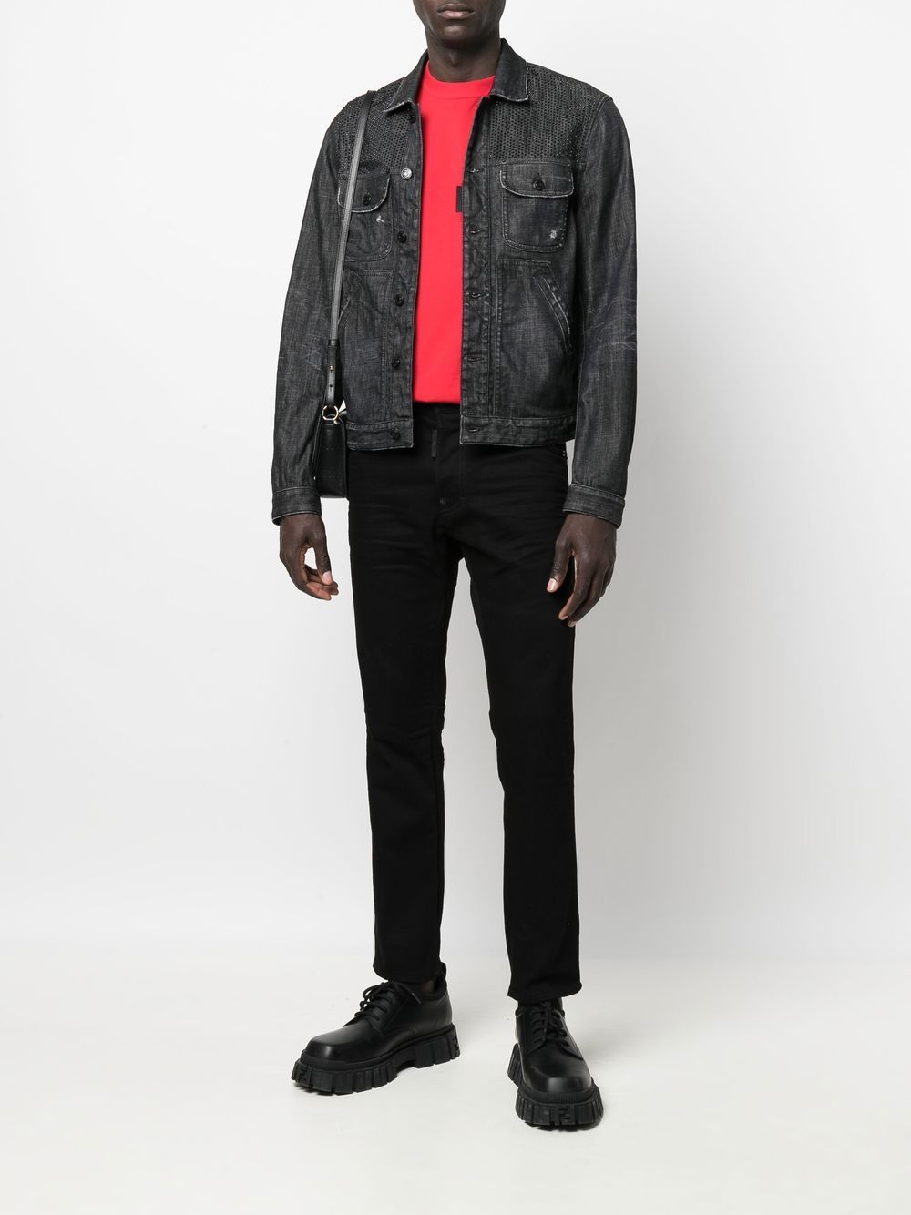 Dsquared2 Denim jack - Zwart