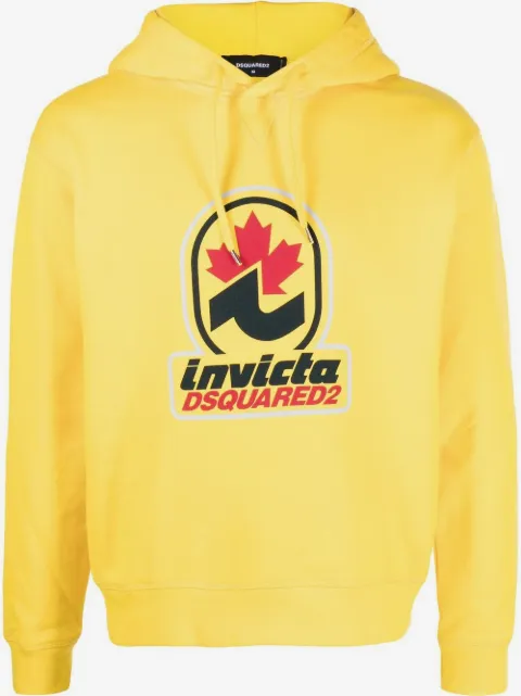 DSQUARED2 Invicta-print logo hoodie
