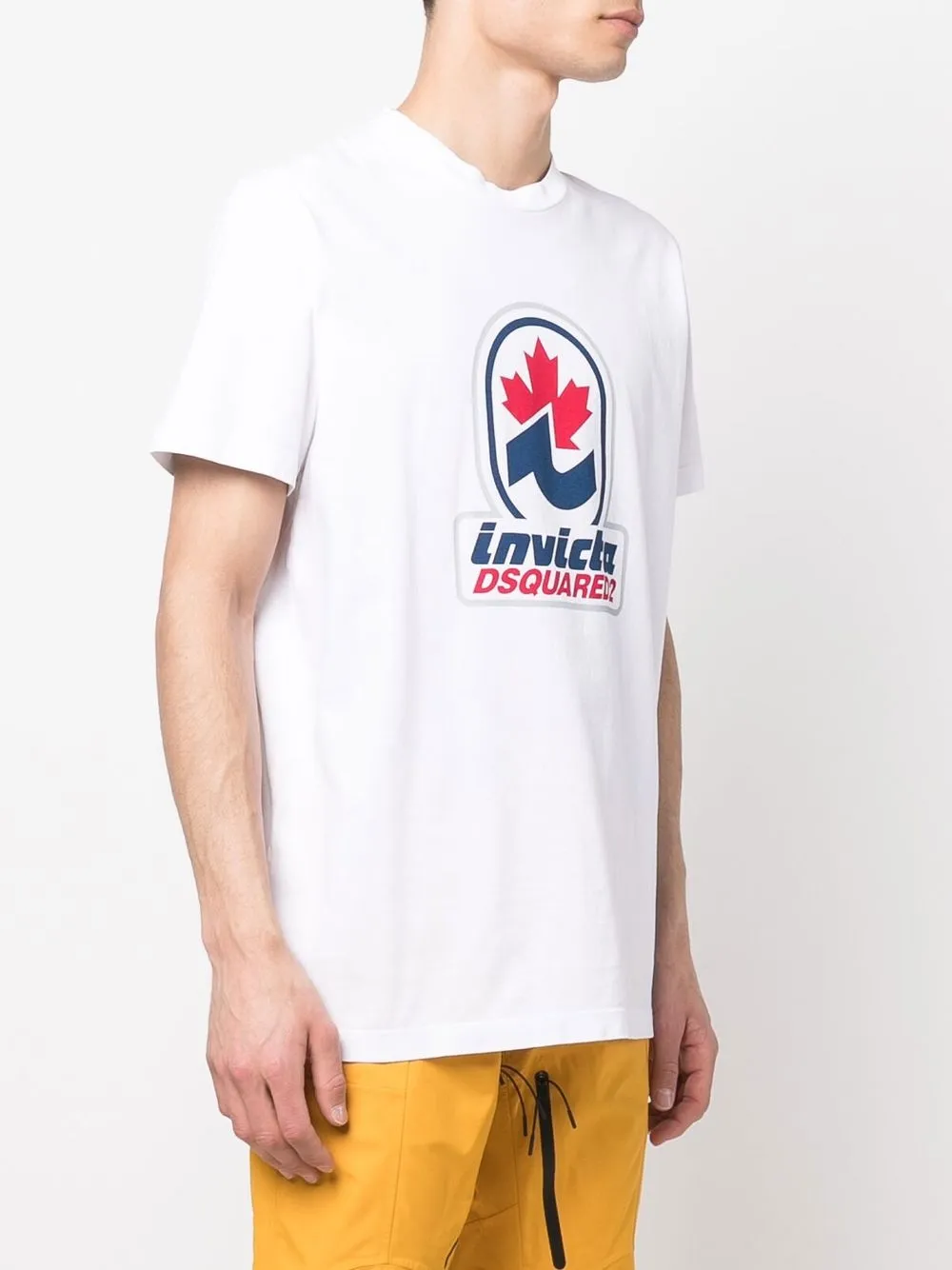  Dsquared2 T Shirt Mit Logo Print   Weiß 