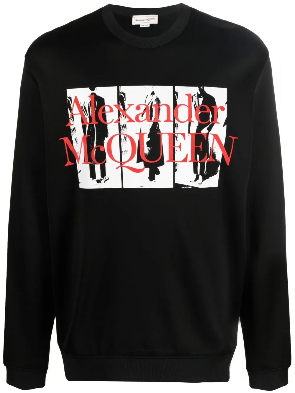 

Alexander McQueen sudadera con logo estampado - Negro