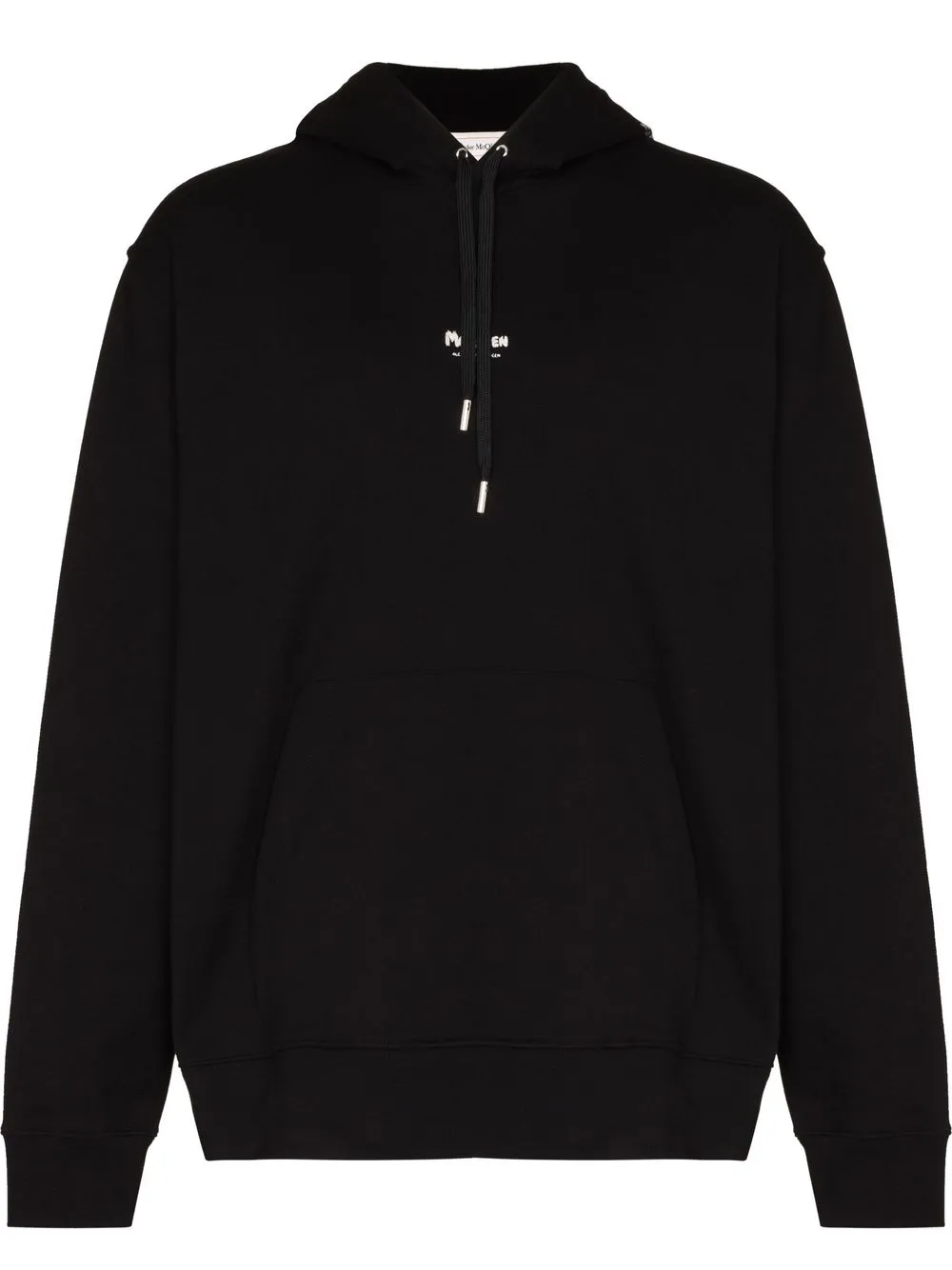 

Alexander McQueen hoodie Graffiti con logo - Negro