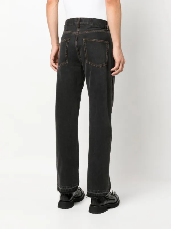 Alexander McQueen Side Stripe straight-leg Jeans - Farfetch