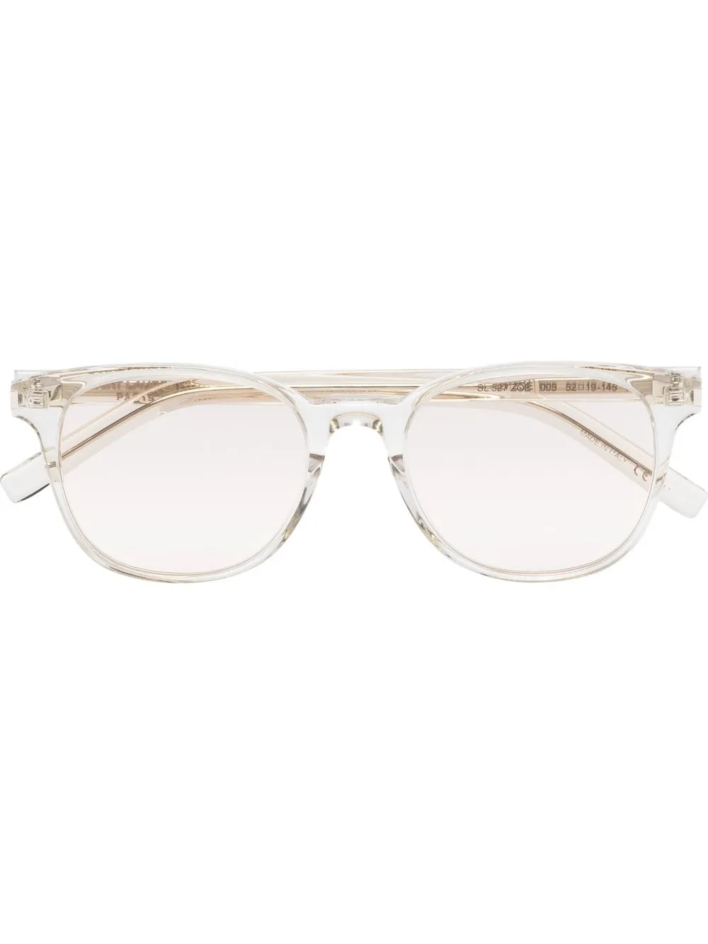 

Saint Laurent Eyewear Zoe round-frame glasses - Neutrals