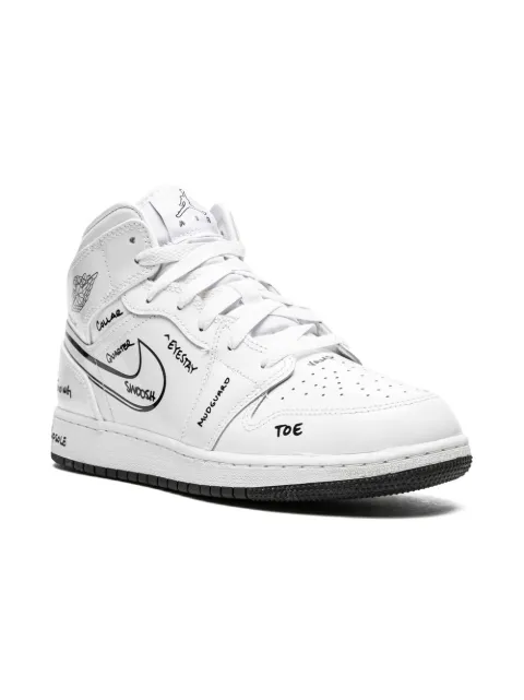 Jordan Kids baskets mi-montantes Jordan 1 'Schematic'