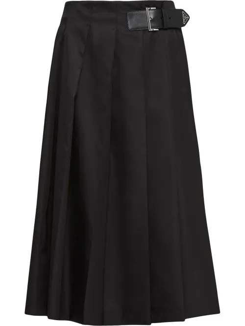 Prada jupe Re-Nylon à plis - Noir - Prada - Modalova