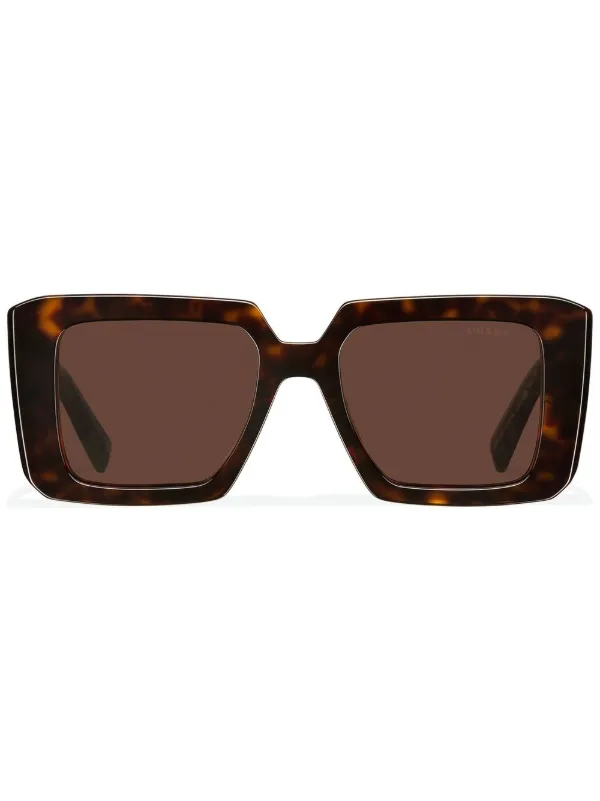 PRADA ブラウン オーバーサイズ サングラス