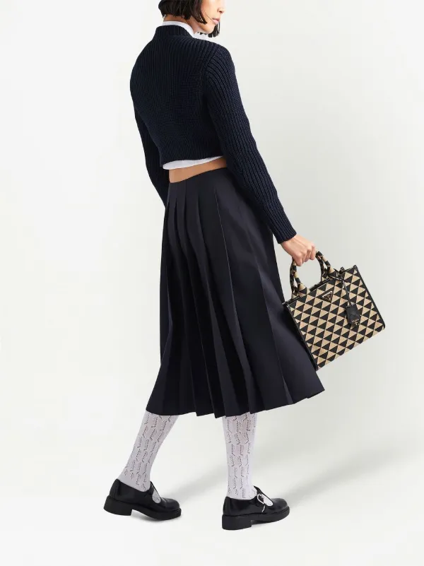 Prada Pleated Midi Skirt - Farfetch