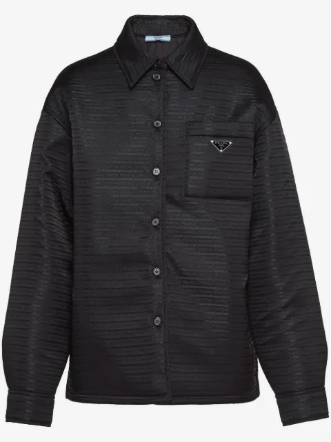 Prada Re-Nylon triangle-logo jacket