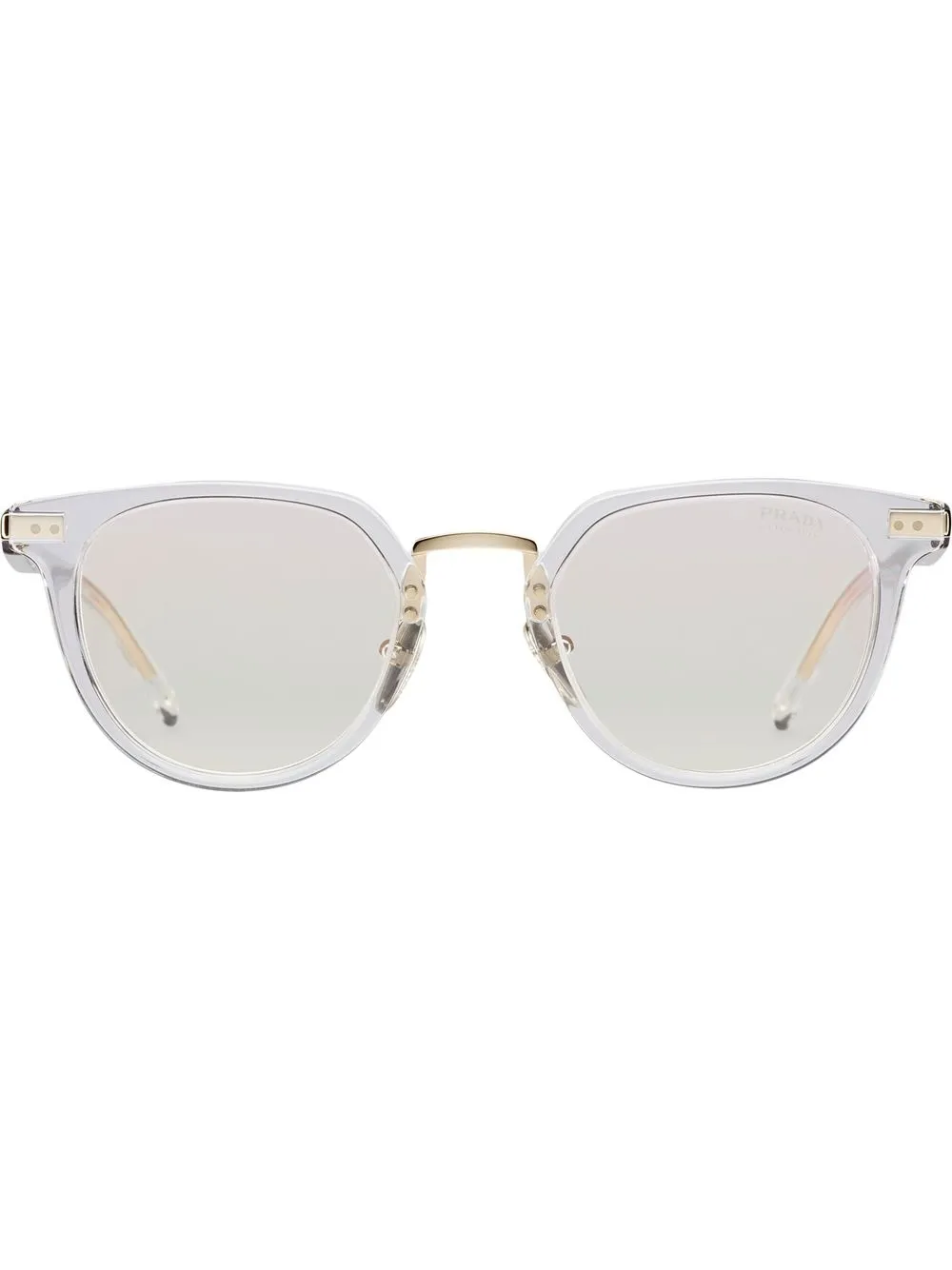 Prada Eyewear ラウンドフレーム サングラス - Farfetch