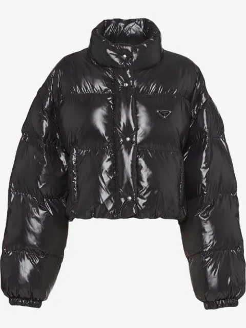 Prada Re-Nylon cropped convertible down jacket
