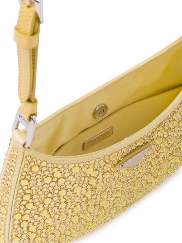 Prada Embellished Cleo Shoulder Bag - Farfetch