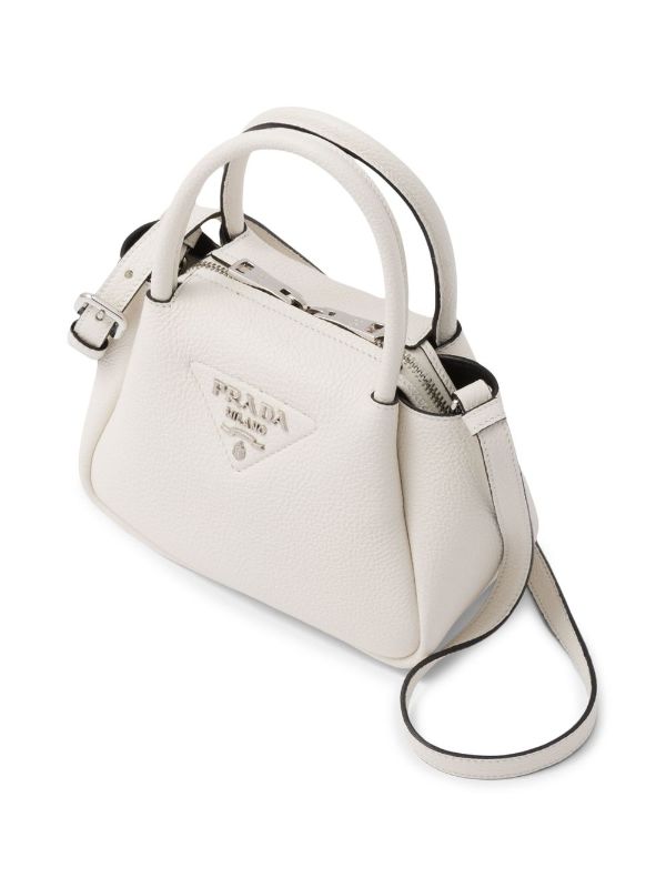 Prada logo-embellished Leather Mini Bag - Farfetch