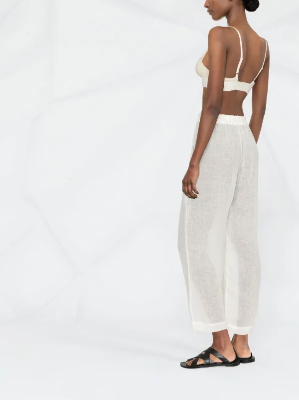 Le Kasha straight-leg semi-sheer 