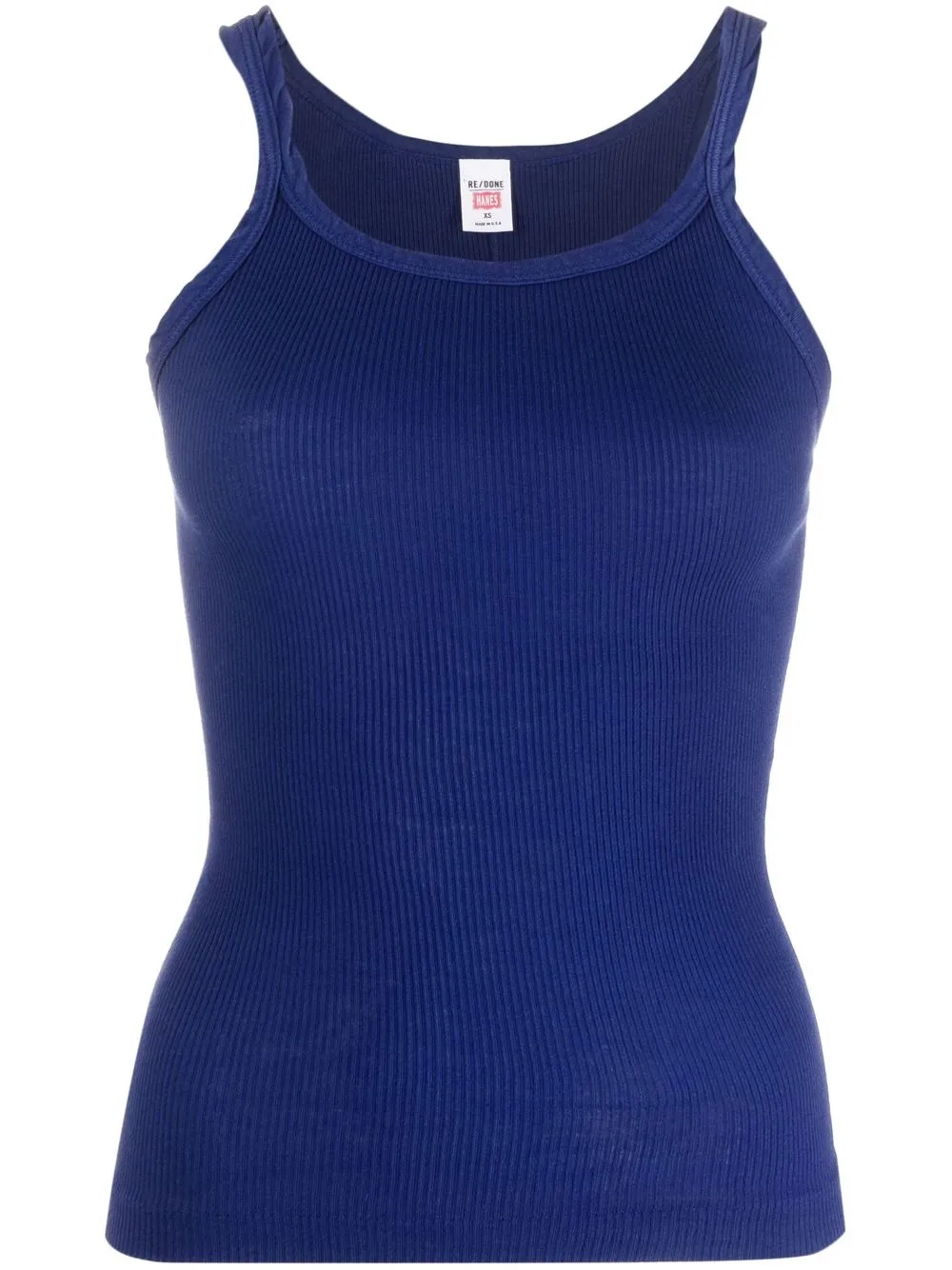 

RE/DONE top sin mangas con cuello redondo - Azul