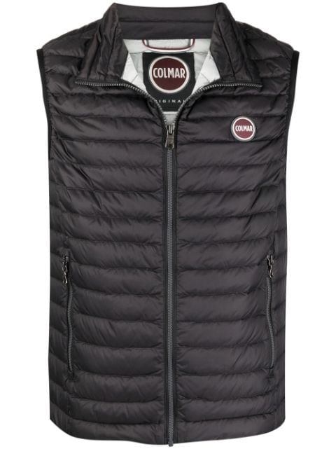 Colmar logo-patch quilted gilet