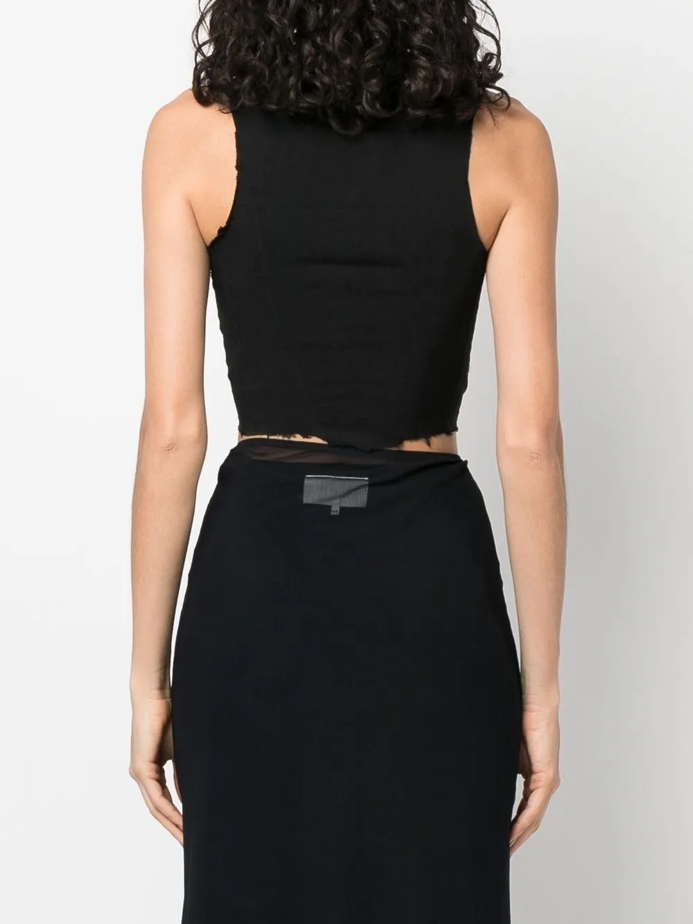 Marc Le Bihan Cropped top Zwart