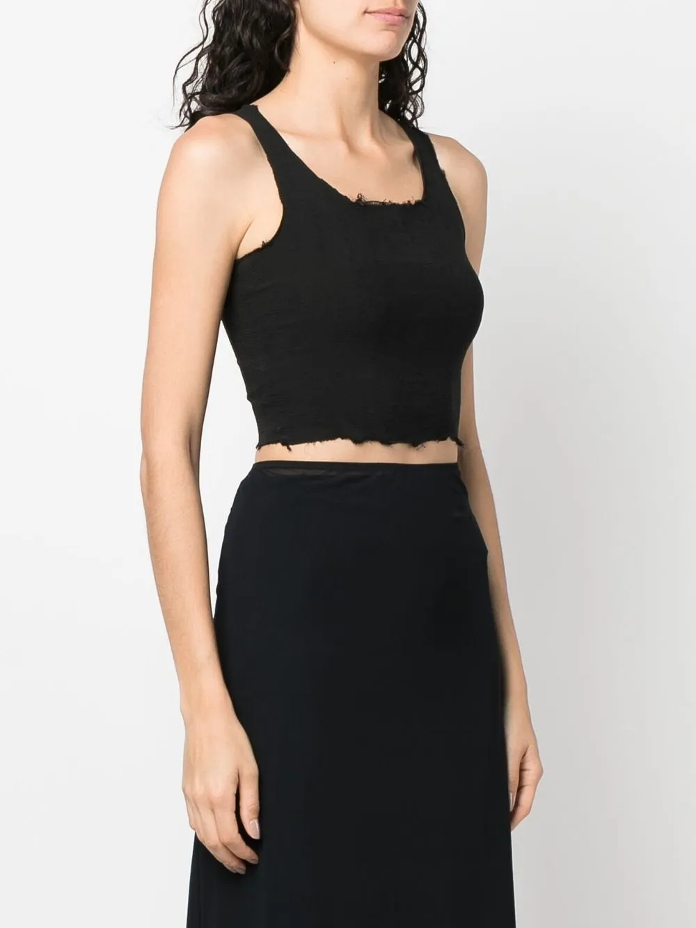Marc Le Bihan Cropped top Zwart