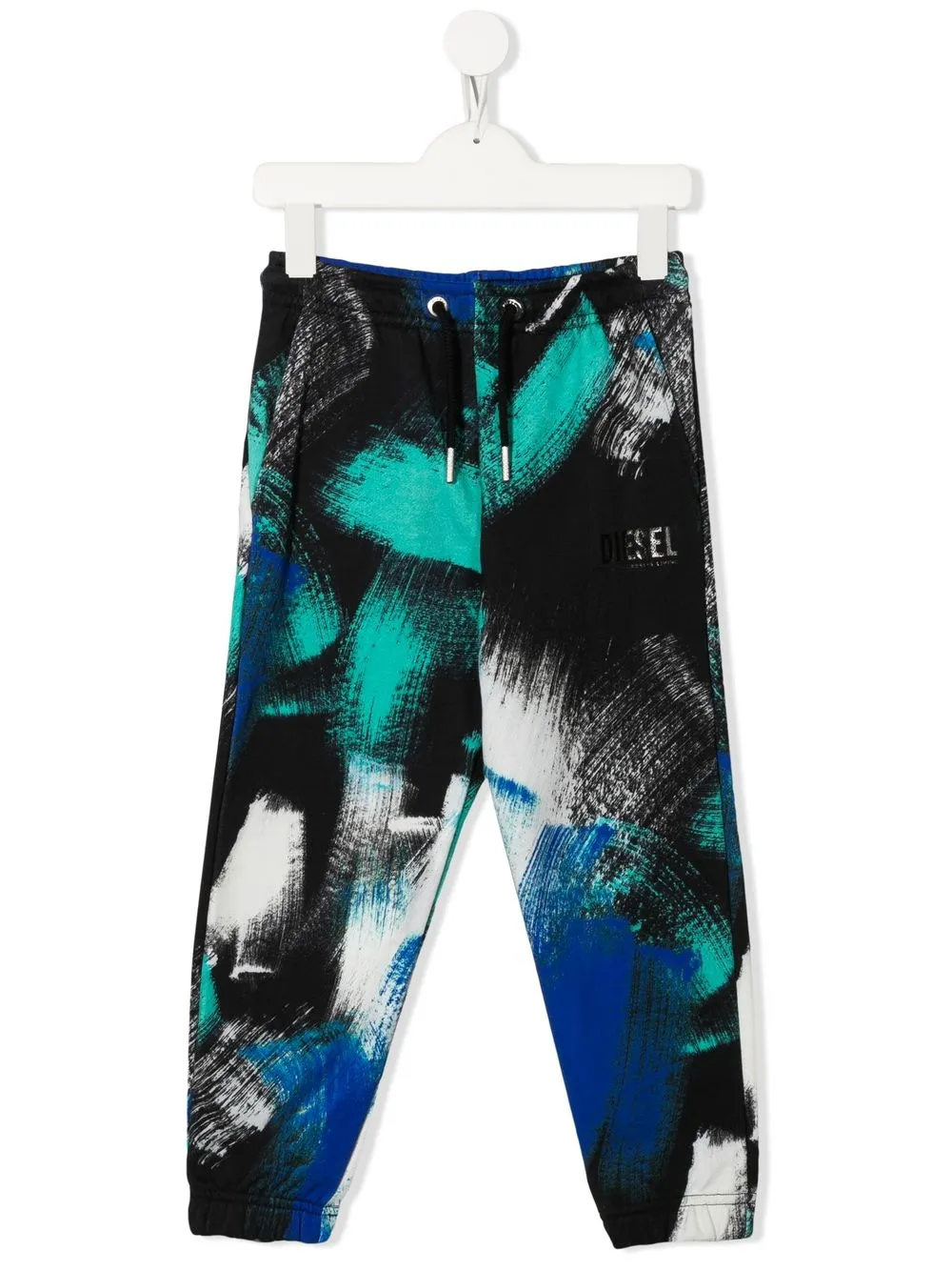 Diesel Kids tie-dye drawstring trousers | Black | Image 1