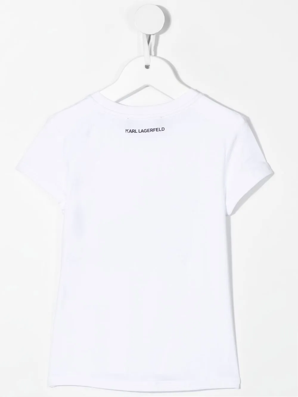KARL LAGERFELD KARL RHINESTONE-GRAPHIC T-SHIRT