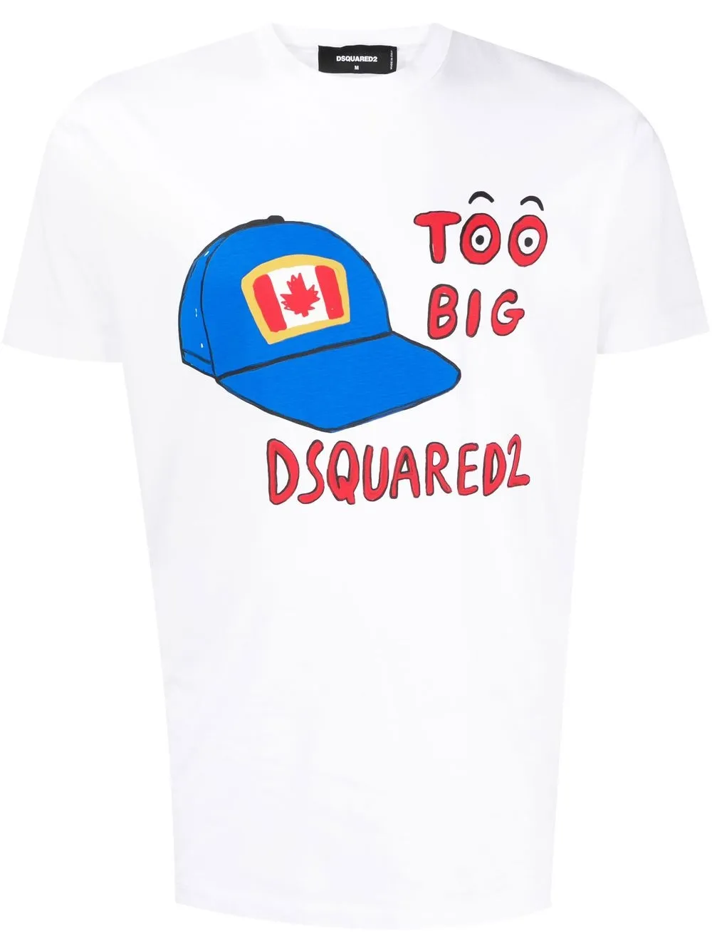 

Dsquared2 playera con estampado gráfico - Blanco