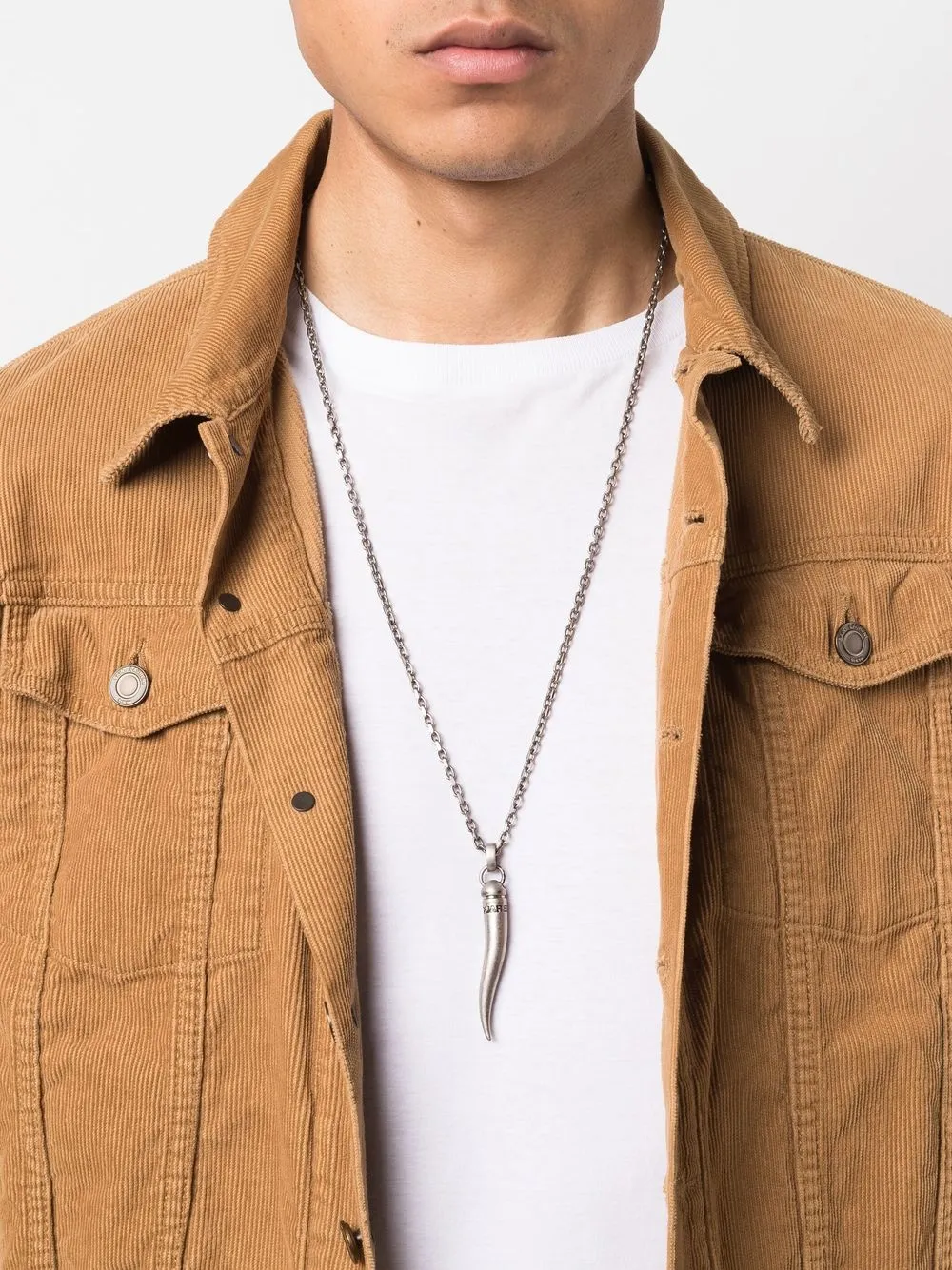 Dsquared2 Halsketting met amulet - Zilver