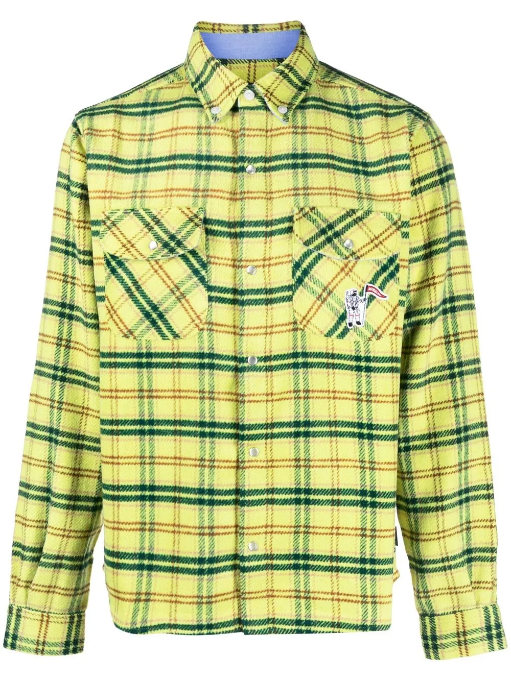 

Billionaire Boys Club check-print button-down shirt - Yellow