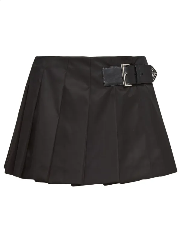 prada pleated mini skirt