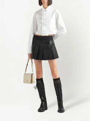 PRADA スカート　膝丈　フレア　38 M ツイード　レッド　プラダ PRADA スカート 膝丈 フレア 38 M ツイード レッド プラダ