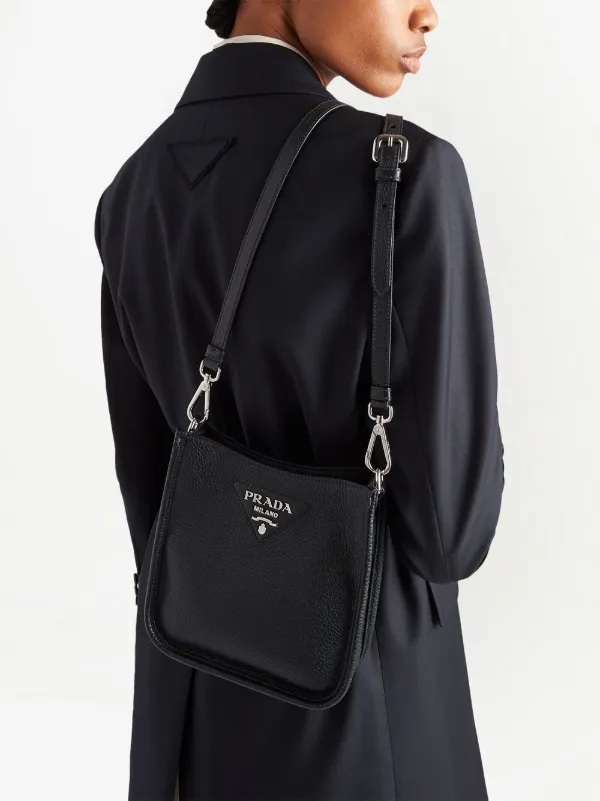 PRADA Leather Bag With Shoulder Strap