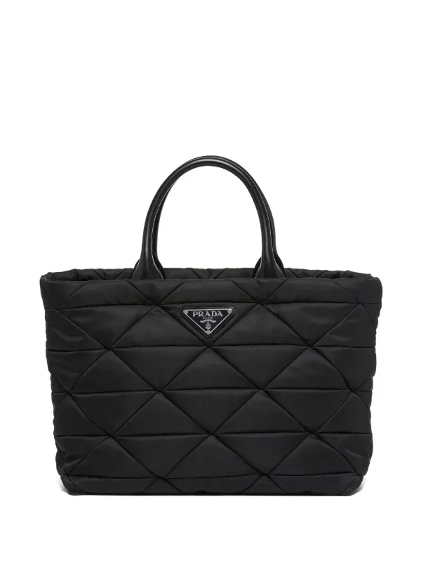 Prada triangle-logo Saffiano-leather Tote Bag - Farfetch