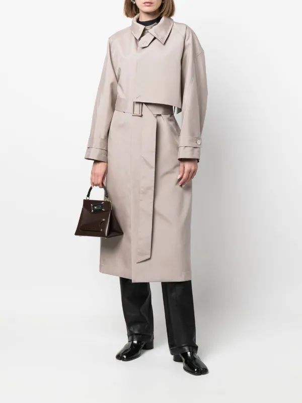 Issey Miyake Crisp Belted Trench Coat - Farfetch