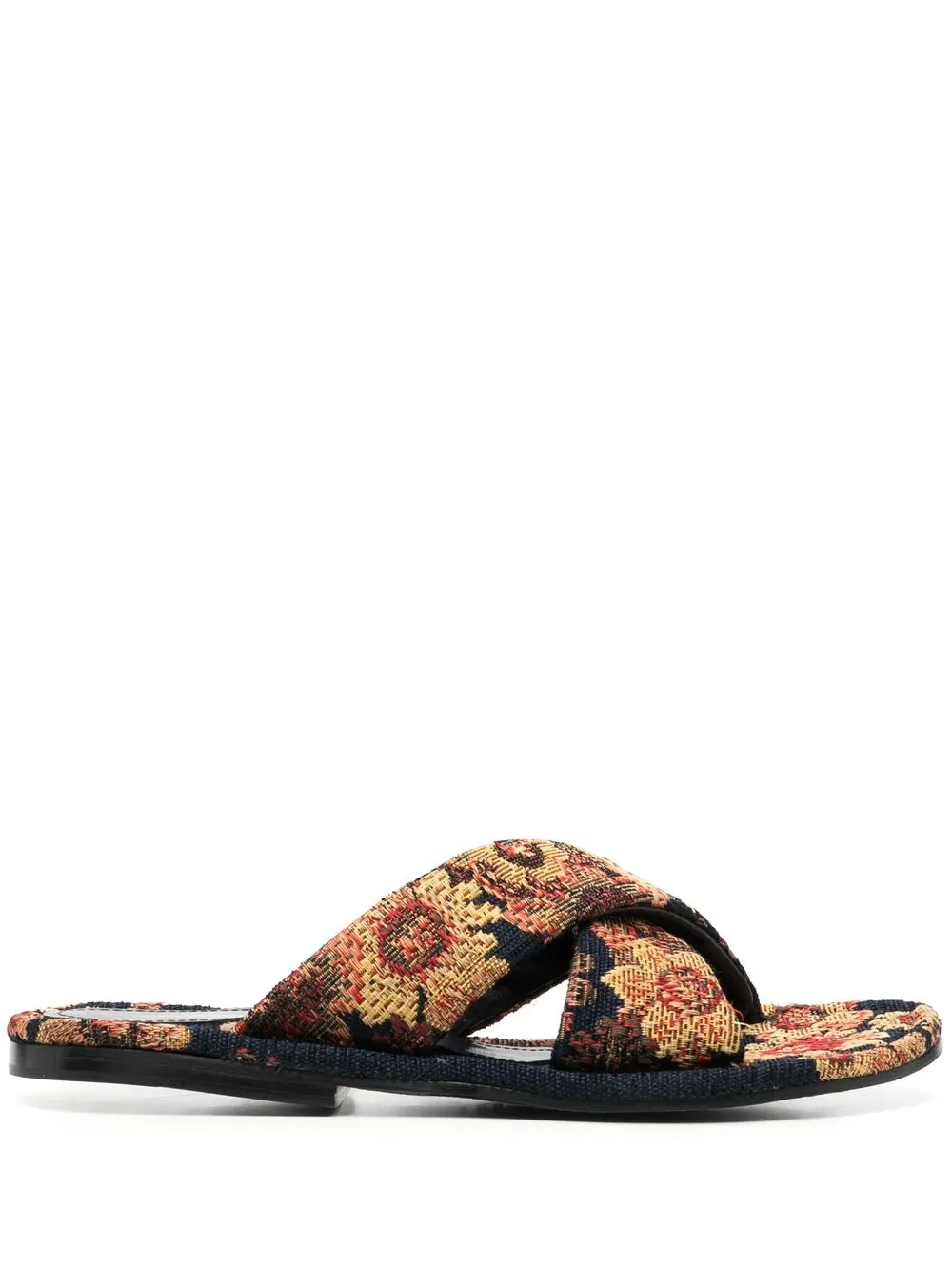 

Kwaidan Editions sandalias florares en jacquard - Azul