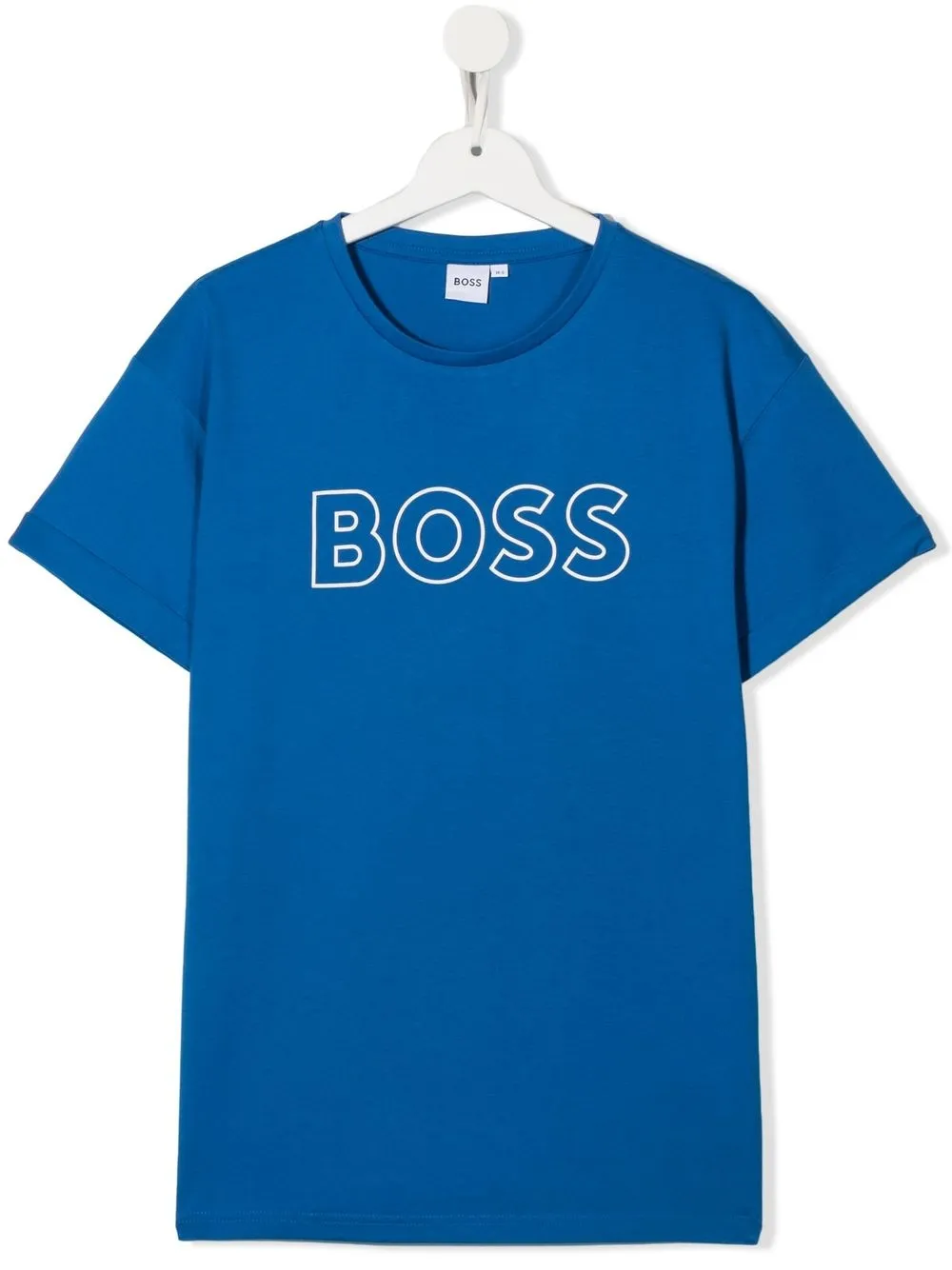 

BOSS Kidswear TEEN logo-print T-shirt - Blue