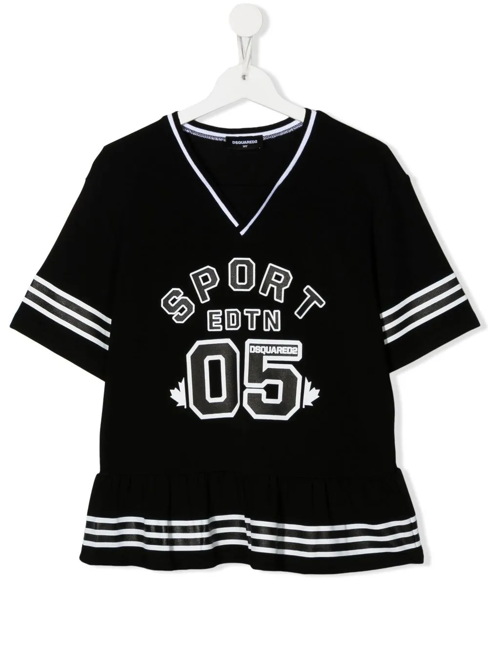 

Dsquared2 Kids top con logo estampado - Negro