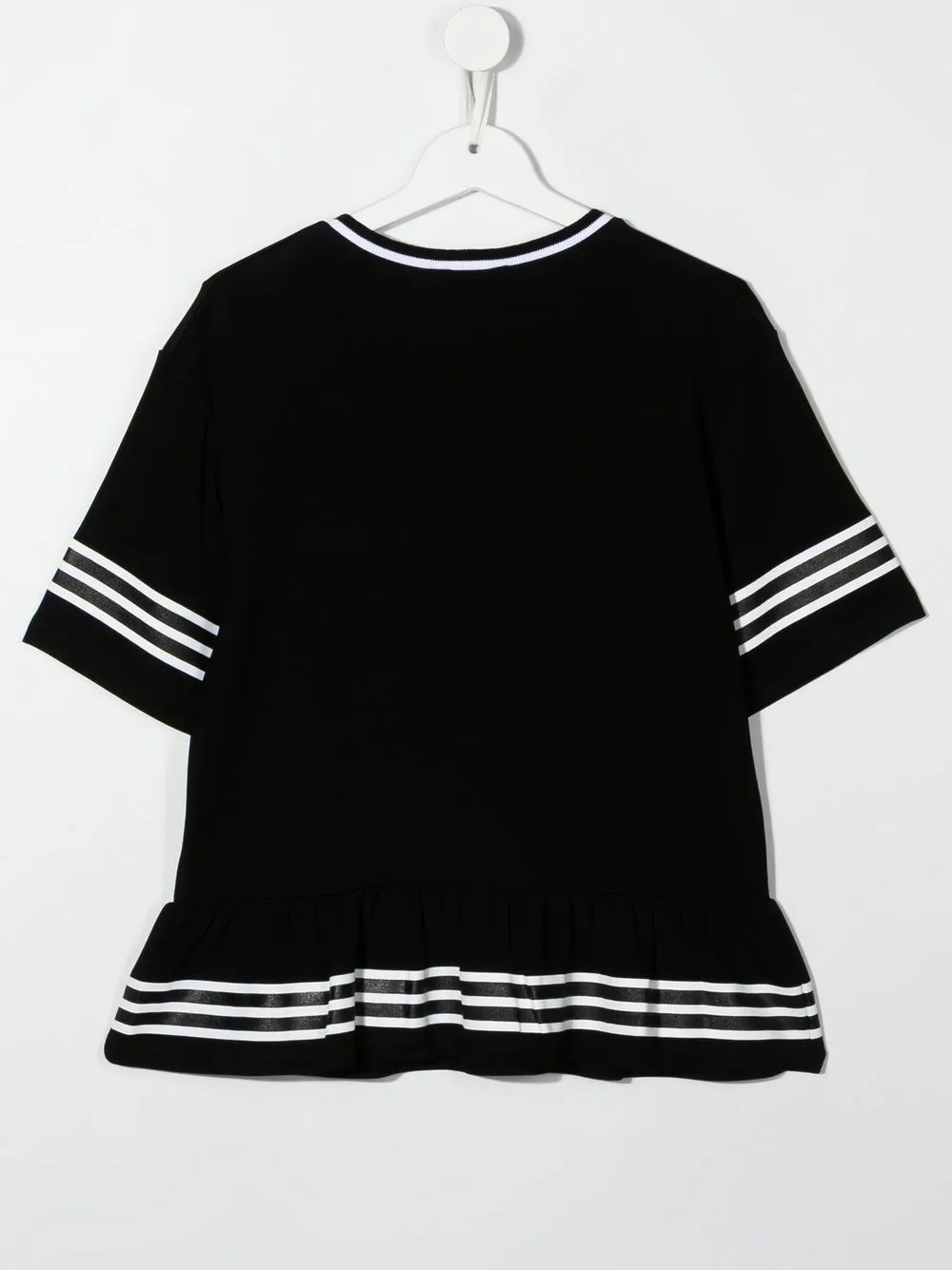Dsquared2 Teen Logo-print Jersey Top In Black