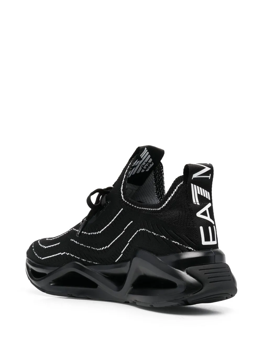 ea7 emporio armani 针织厚底运动鞋 图 3