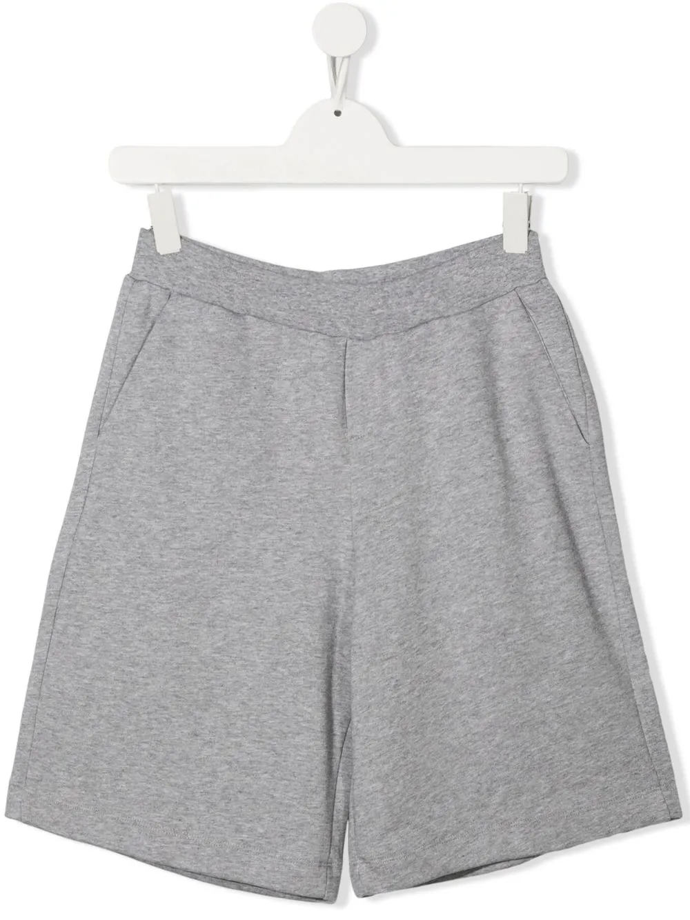 

Fay Kids logo-tape jersey shorts - Grey