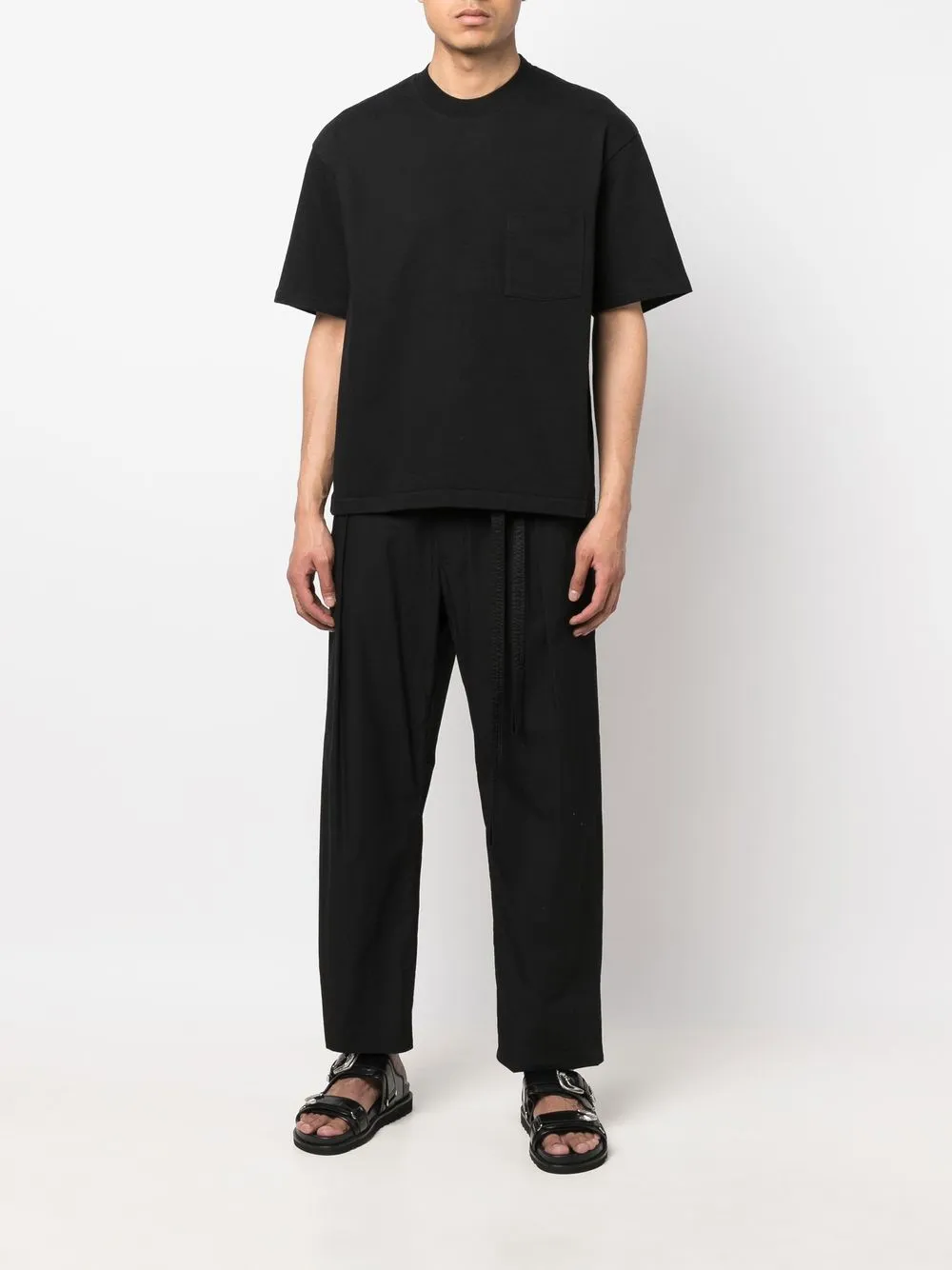 Auralee Katoenen T-shirt - Zwart