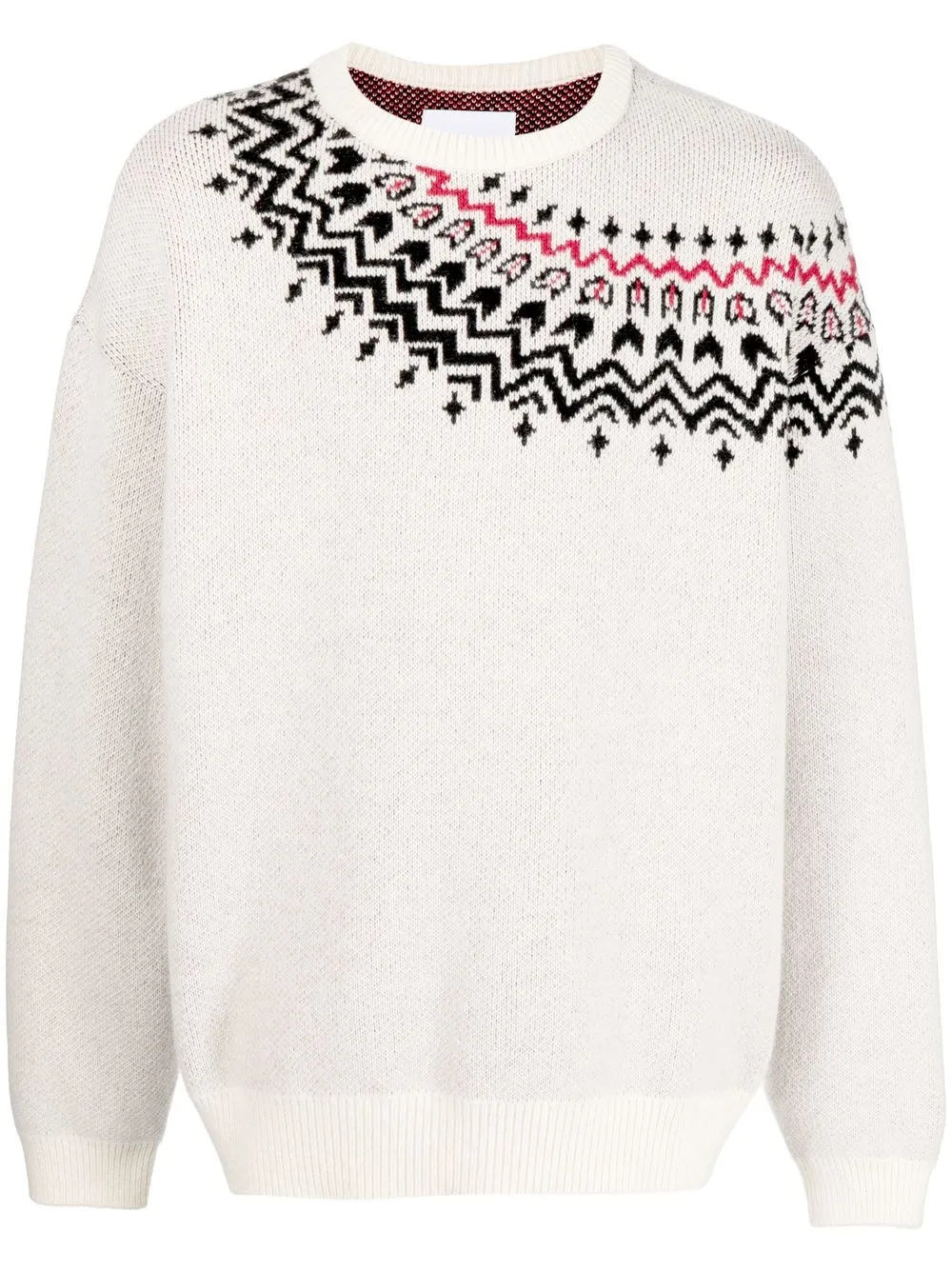 

Yoshiokubo graphic-print jumper - Neutrals