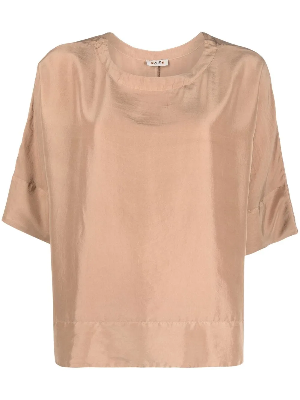 

Alberto Biani shift-style silk top - Neutrals