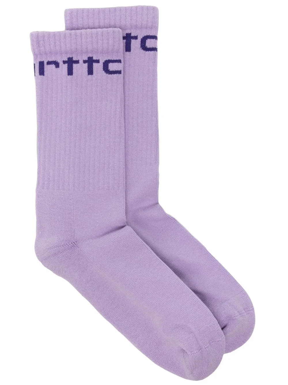 

Carhartt WIP logo-intarsia socks - Purple