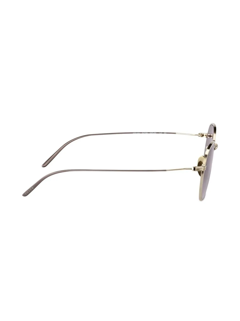 Prada Eyewear Zonnebril met rond montuur - Grijs
