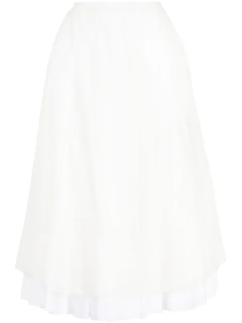 KHAITE Luca A-line midi skirt