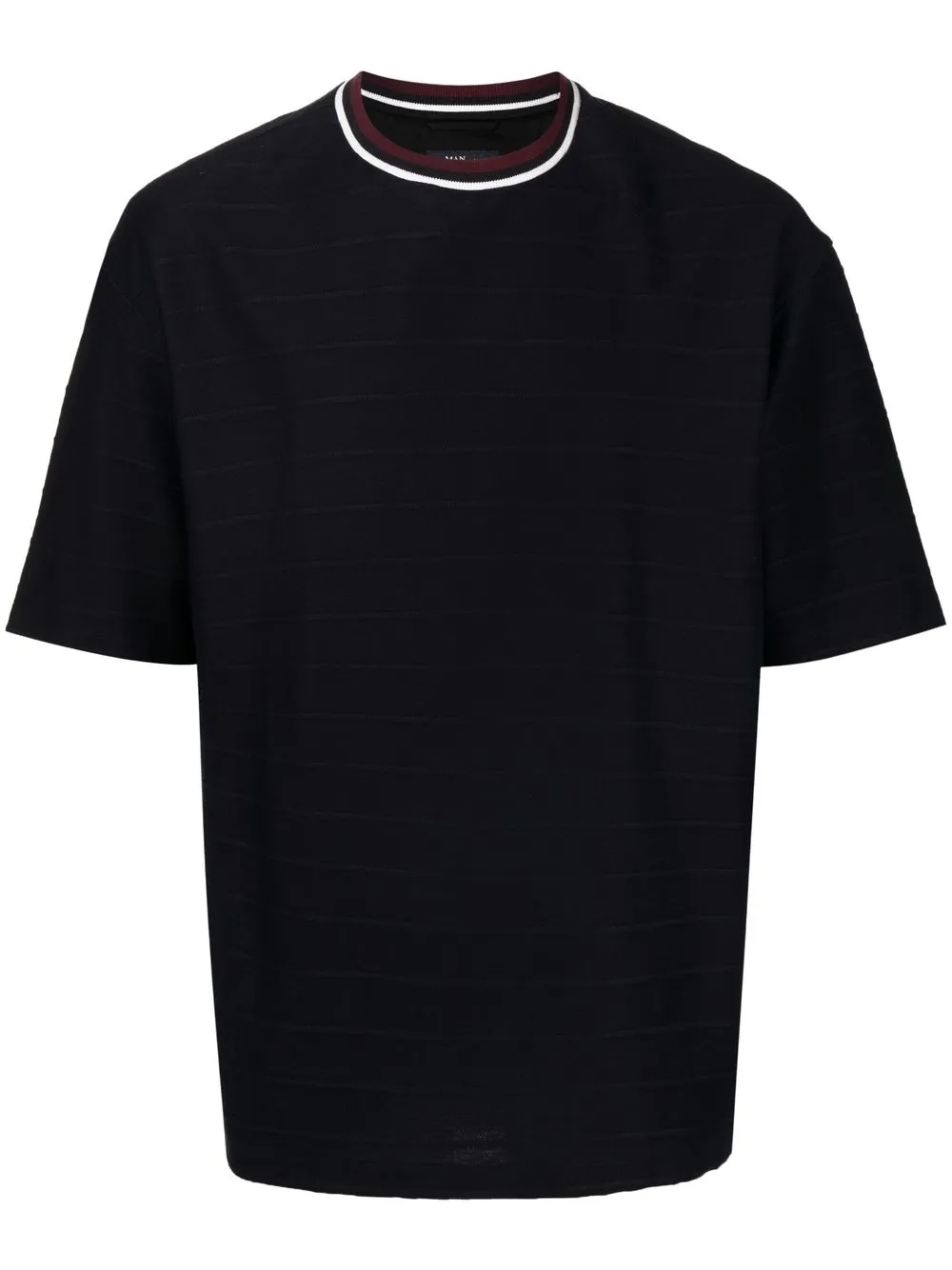 

Man On The Boon. ribbed crew-neck T-shirt - Blue