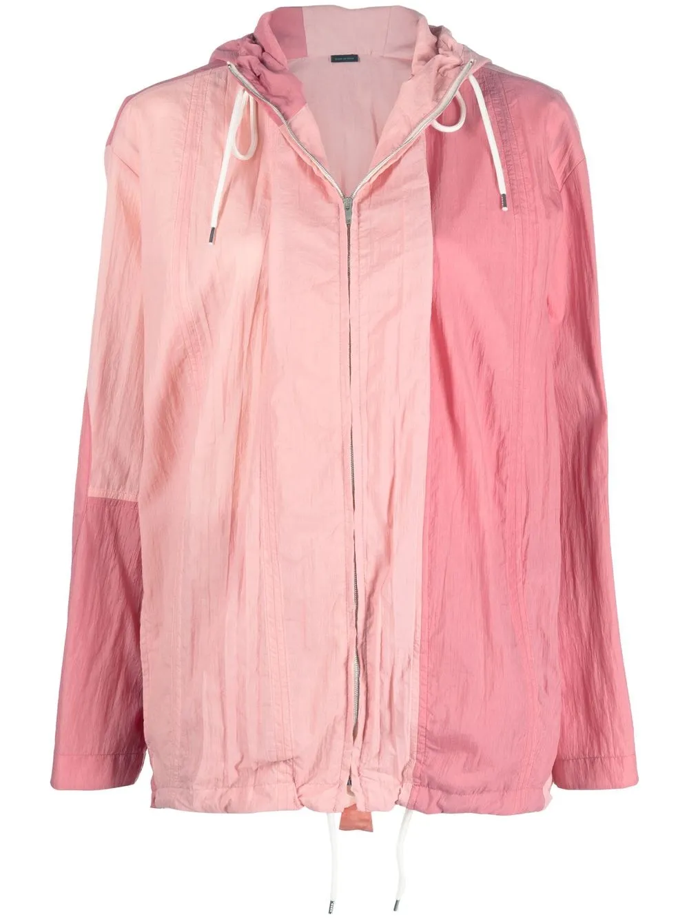 

Stella McCartney chamarra bomber con diseño arrugado - Rosado